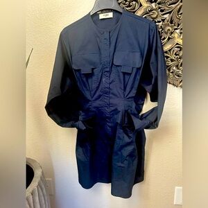 Fendi navy zip up dress size 4